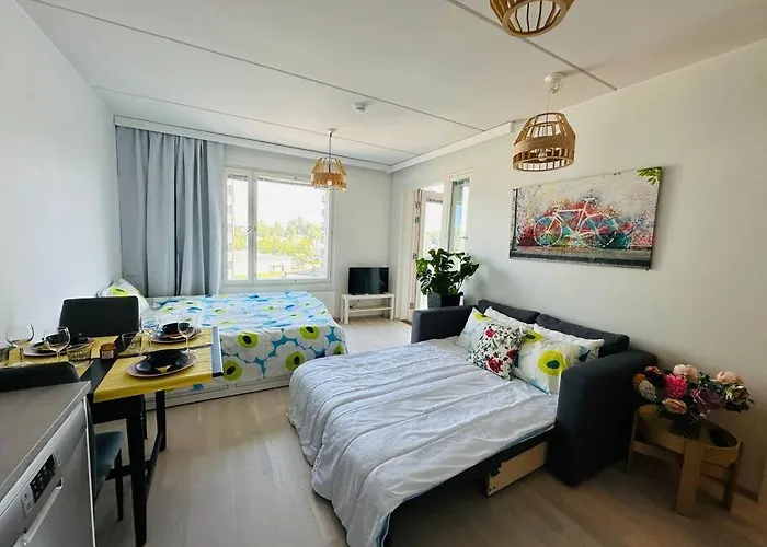 Aurora Home Espoo Niittykumpu - New 1Bedroom -Apartment With Balcony, Close To Metro, Aalto University, Metro Areena And Helsinki